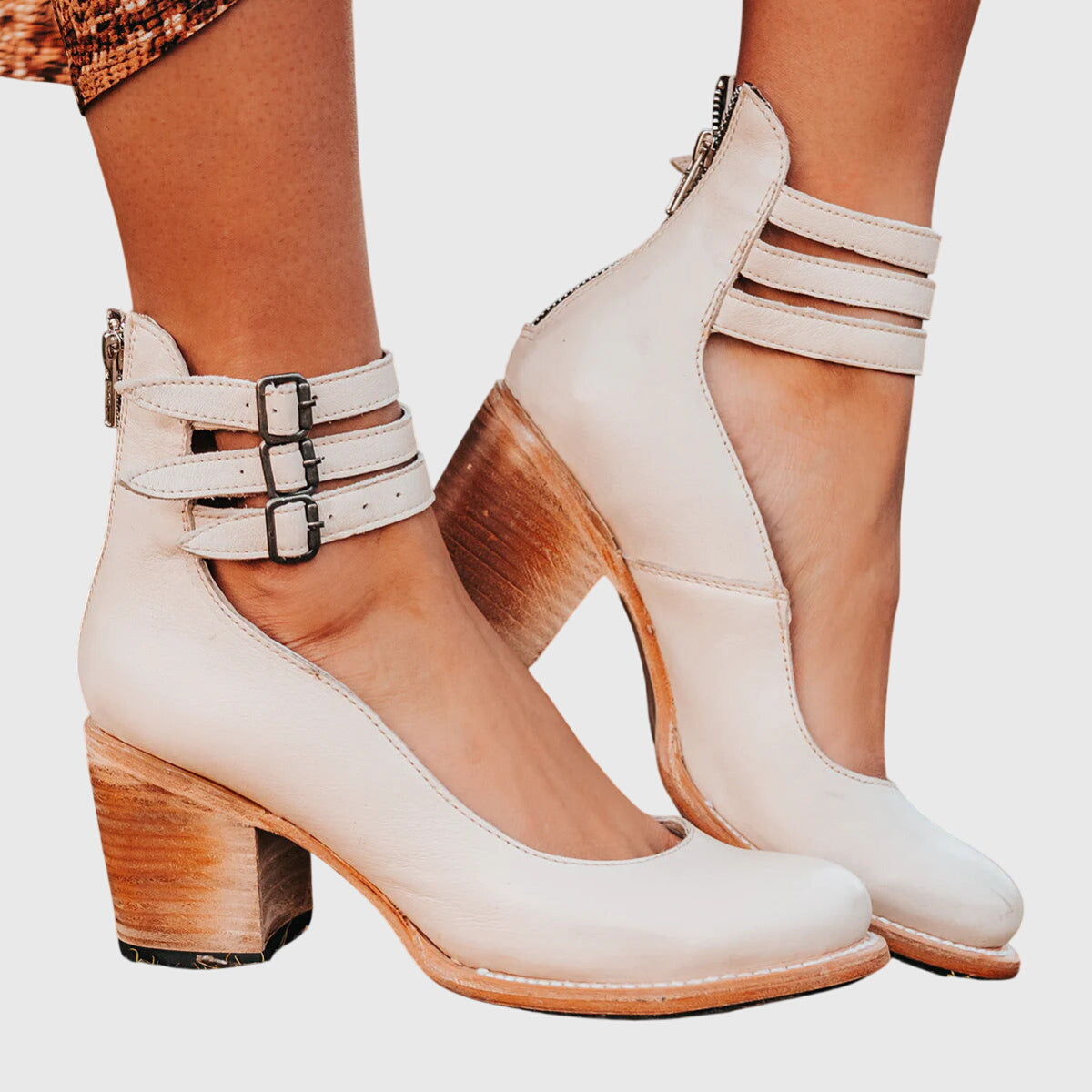 Light brown Nina sandals by THE WHITMORE FAMILY featuring elegant design and comfortable fit, perfect for casual or dressy wear.