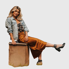 Light brown Nina sandals by THE WHITMORE FAMILY featuring elegant design and comfortable fit.