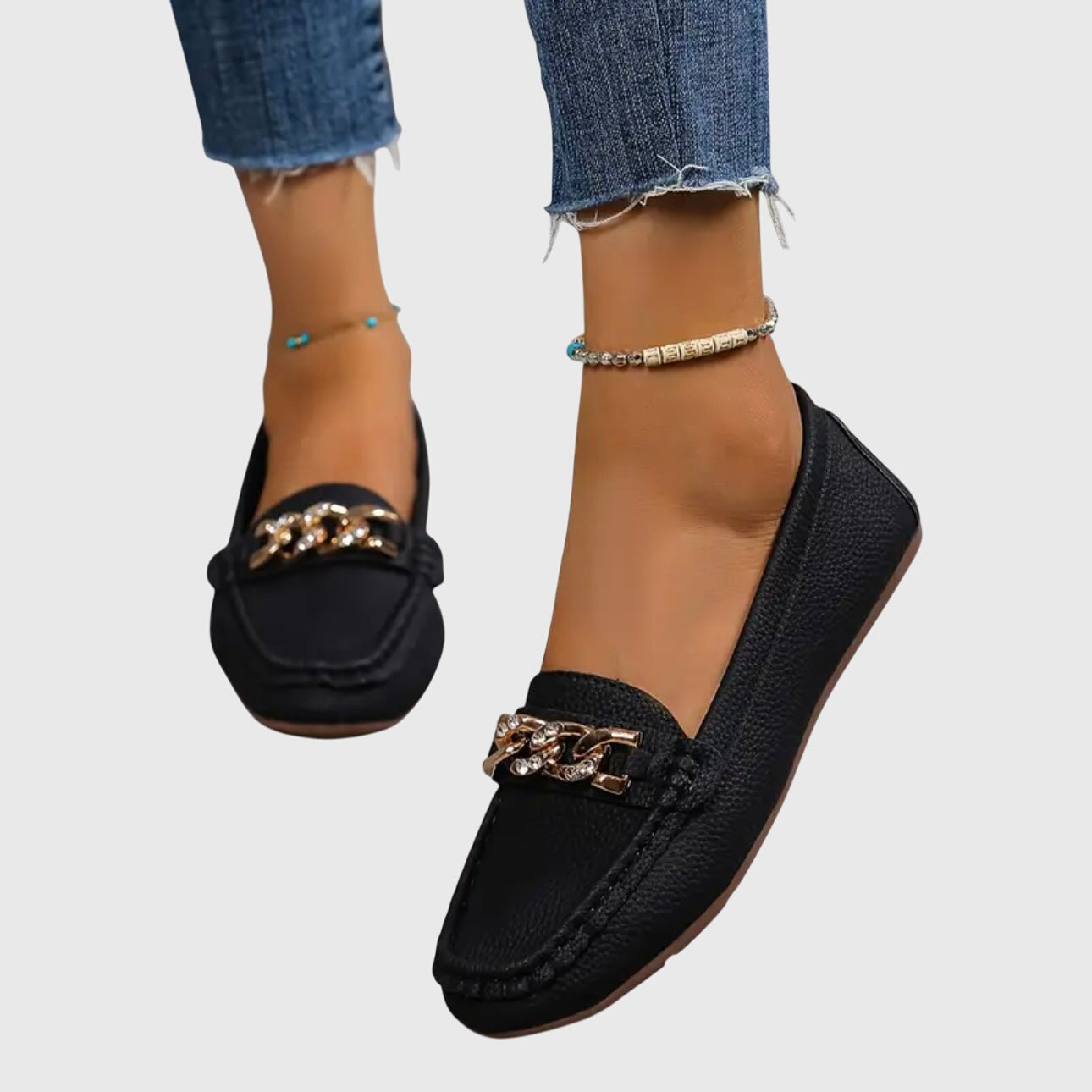 Beige Melissa orthopedic loafers by THE WHITMORE FAMILY, stylish and comfortable slip-on shoes for everyday wear.