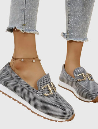 Beige Susana orthopedic loafers by THE WHITMORE FAMILY, stylish and supportive footwear with a comfortable slip-on design.