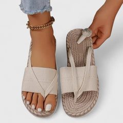 Mint green Gisandra™ orthopedic sandals by THE WHITMORE FAMILY, featuring supportive straps and cushioned soles.