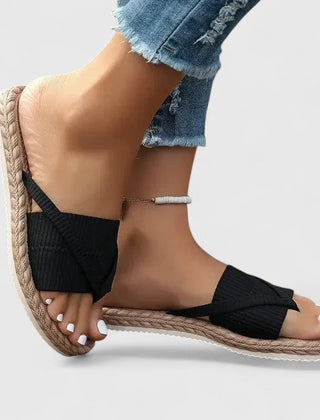 Mint green Gisandra™ orthopedic sandals by THE WHITMORE FAMILY featuring cushioned straps and supportive soles.
