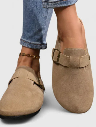 Katrien orthopedic loafers by THE WHITMORE FAMILY in mocha leather, featuring a comfortable and supportive design.