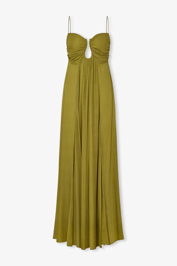 Taylor stylish green guest dress by THE WHITMORE FAMILY, elegant knee-length dress with a fitted silhouette and chic design.