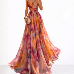 Orange Grace Romantic Invisible Dress by THE WHITMORE FAMILY, featuring a delicate, flowing design and elegant style.