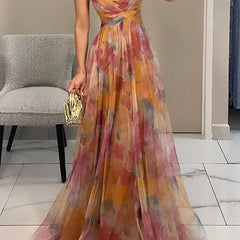 Grace romantic invisible dress by THE WHITMORE FAMILY shown in burnt orange, fitted silhouette, and elegant design.