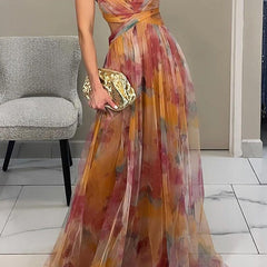 Grace Romantic Invisible Dress by THE WHITMORE FAMILY, shown in orange, fitted style with delicate fabric and elegant design.