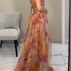 Grace Romantic Invisible Dress by THE WHITMORE FAMILY, orange color, fitted style, with delicate fabric details and elegant design.