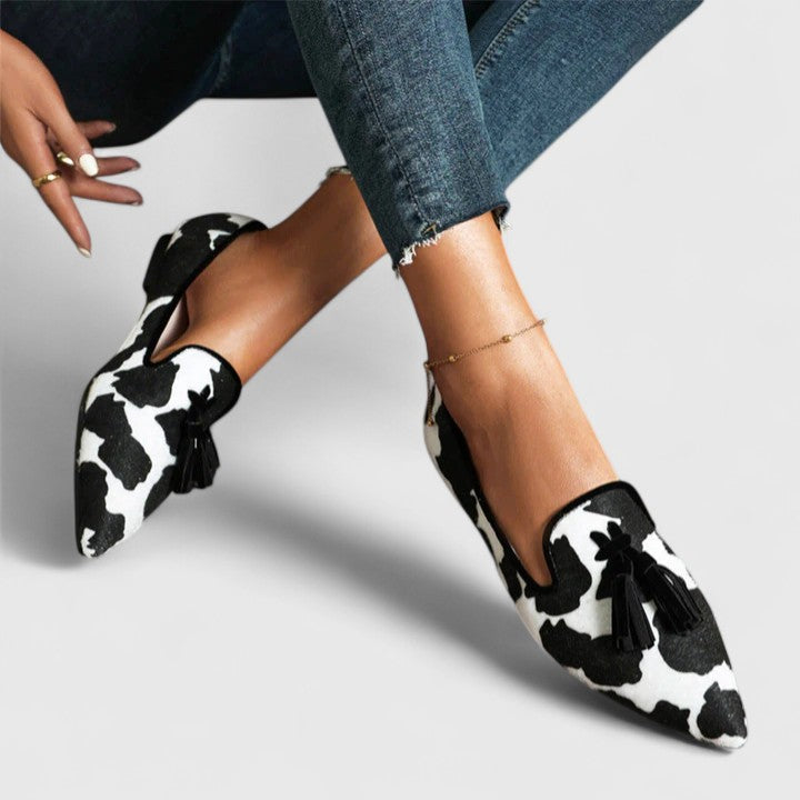 Pink Dhreika Smart Fit Loafers by THE WHITMORE FAMILY, stylish and comfortable footwear for women, featuring a sleek design and slip-on style.
