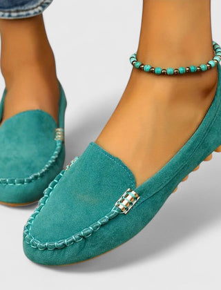 Pink Karlene orthopedic loafer from THE WHITMORE FAMILY featuring comfortable, supportive design and stylish casual footwear.