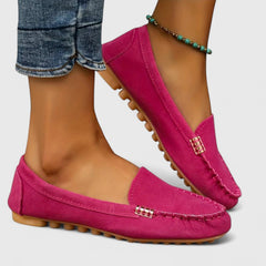 Pink Karlene orthopedic loafer by THE WHITMORE FAMILY featuring comfortable design and slip-on style.