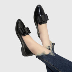 Red Anya orthopedic loafers by THE WHITMORE FAMILY, featuring a classic slip-on design with comfortable orthopedic support.