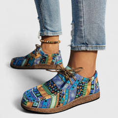 Red Nychelle orthopedic shoes by THE WHITMORE FAMILY featuring supportive design and comfortable fit.