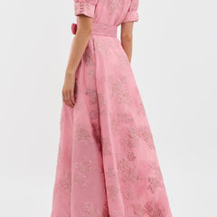 Anabella dress by THE WHITMORE FAMILY featuring short puff sleeves, soft fabric, and a stylish, feminine design.