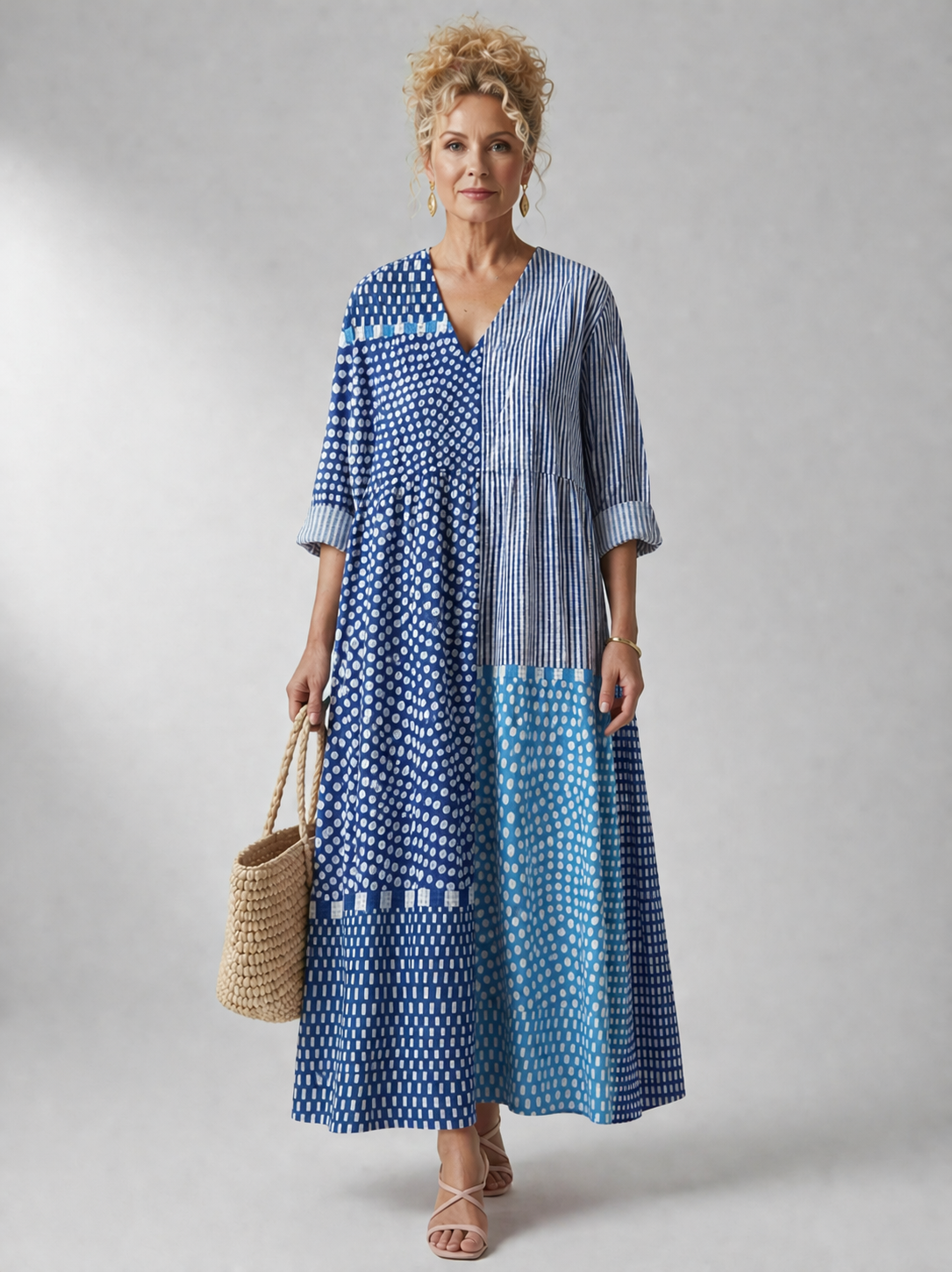 Women's Lucille dress by THE WHITMORE FAMILY, vibrating and comfortable, shown in a stylish, fitted design perfect for casual wear.