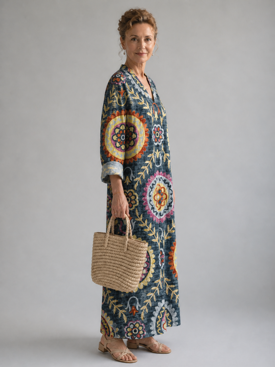 Light vintage dress by THE WHITMORE FAMILY, featuring delicate fabric, classic design, and elegant style in this image.