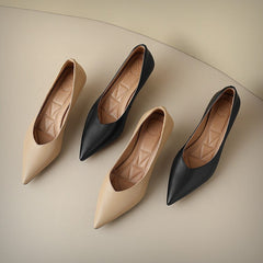 Beige THE WHITMORE FAMILY Gerda elegant pumps sandal with sleek design and pointed toe, perfect for stylish occasions.