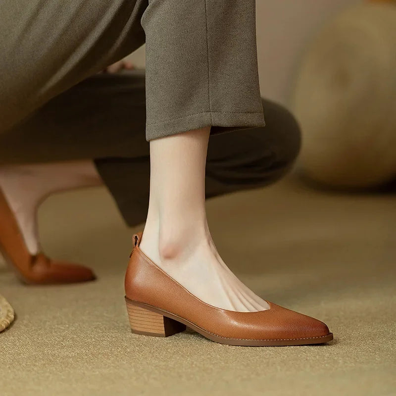 Beige Helen classic chic pumps by THE WHITMORE FAMILY, stylish sandal with elegant design and comfortable fit.