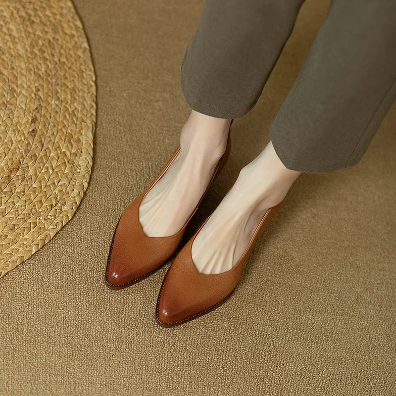 Beige Helen Classic Chic Pumps, stylish sandal by THE WHITMORE FAMILY featuring a sleek design and comfortable fit.