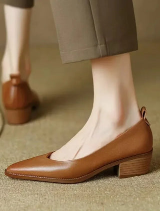 Beige Helen Classic Chic Pumps by THE WHITMORE FAMILY, stylish sandal with elegant design and comfortable fit.