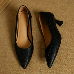 Brown Fiona elegant pumps by THE WHITMORE FAMILY featuring a stylish sandal design and pointed toe.