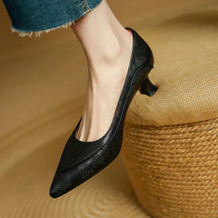 Brown Fiona elegant pumps by THE WHITMORE FAMILY, stylish sandal with a sleek design and comfortable fit.