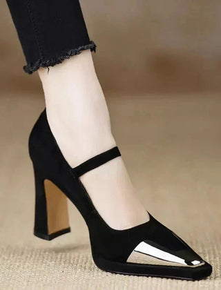 Brown Mora elegant pumps by THE WHITMORE FAMILY, stylish sandal with a sleek design and comfortable fit.