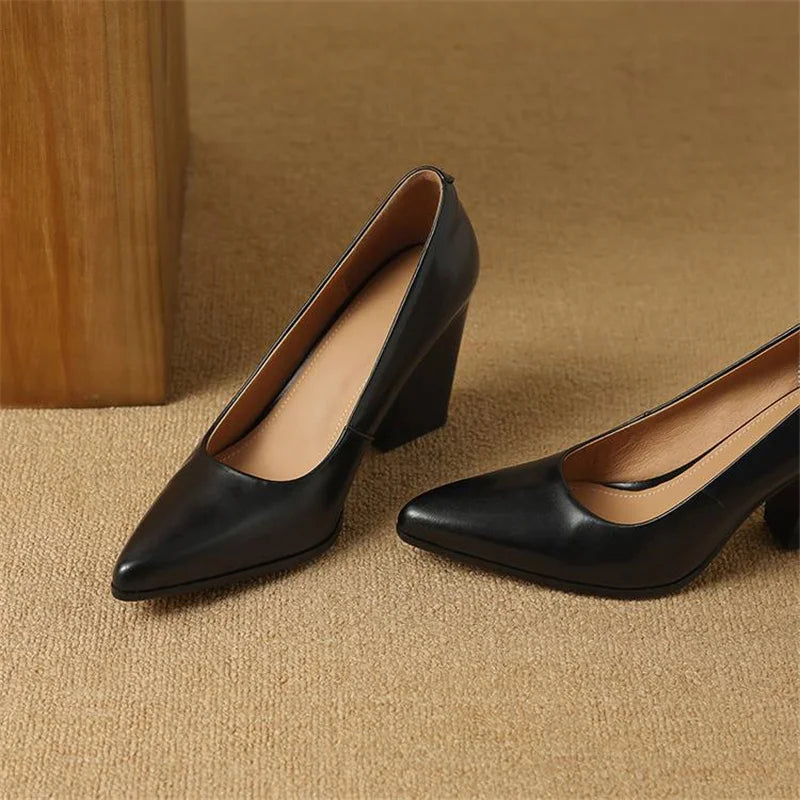Brown Verona Elegant Pumps by THE WHITMORE FAMILY, stylish sandal with a sleek design and comfortable fit.