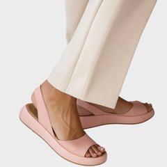 Yellow Caryzzaa™ orthopedic sandals by THE WHITMORE FAMILY, featuring cushioned straps and supportive sole for comfortable wear.