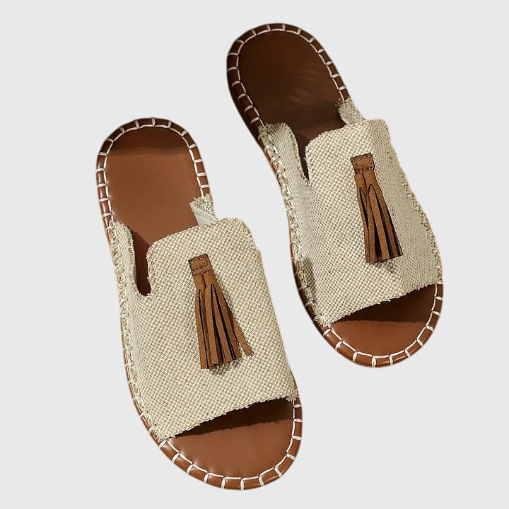 Lorraine™ orthopedic sandals by THE WHITMORE FAMILY featuring cushioned straps and supportive soles for comfortable walking.