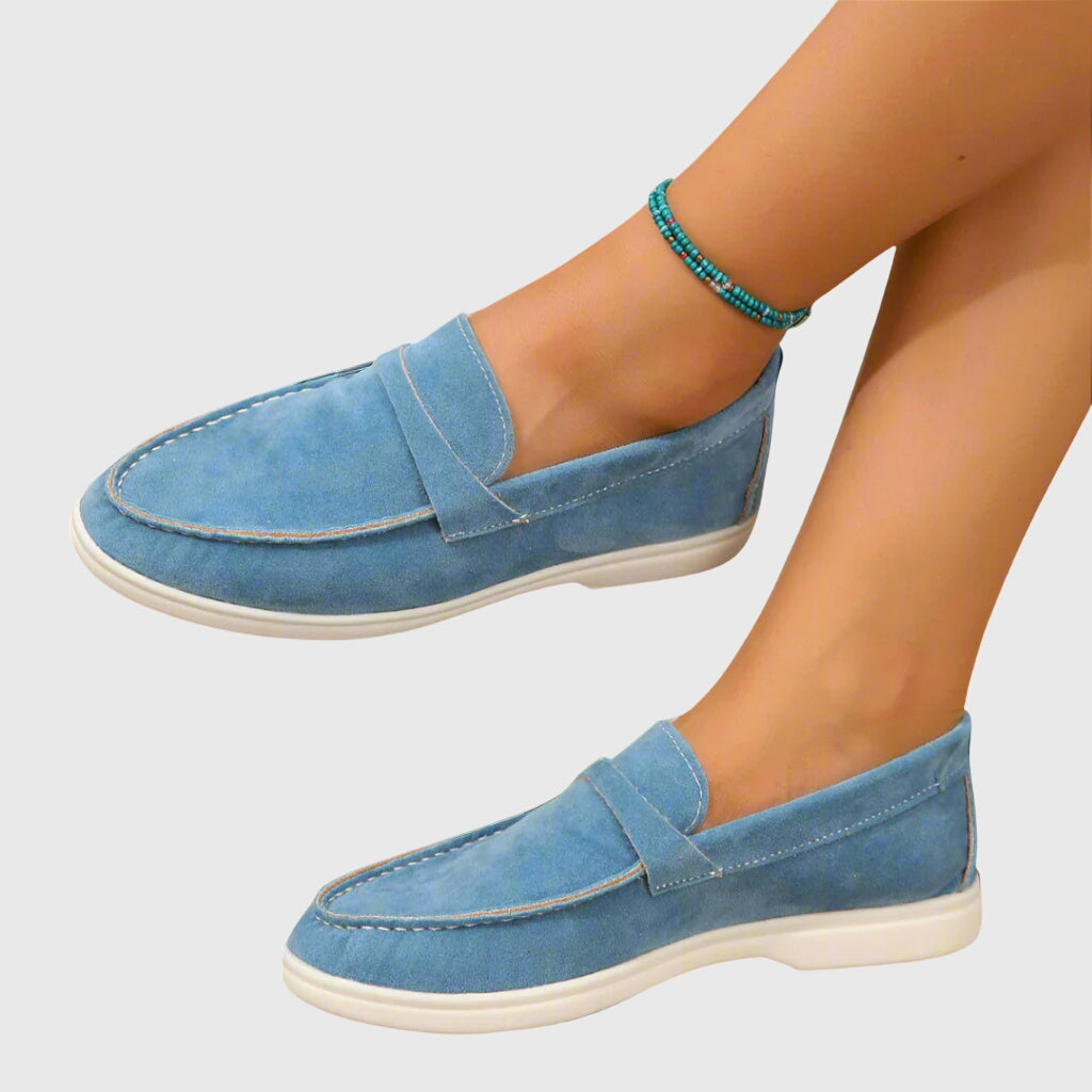 Camel Molly orthopedic loafers by THE WHITMORE FAMILY, stylish and comfortable shoes with supportive design for everyday wear.