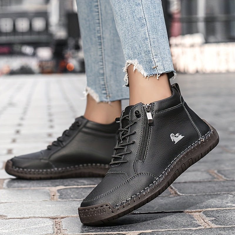 Dark green Mathilde™ ergonomic support sneakers by THE WHITMORE FAMILY, featuring cushioned soles and supportive design for comfort.