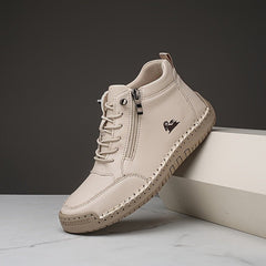 Dark green Mathilde™ ergonomic support sneakers by THE WHITMORE FAMILY, featuring cushioned soles and breathable design.