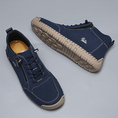 Dark green Mathilde™ ergonomic support sneakers by THE WHITMORE FAMILY, showcasing cushioned sole and supportive design.