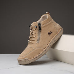 Dark green Mathilde™ ergonomic support sneakers by THE WHITMORE FAMILY, featuring a comfortable shoe design with supportive soles.