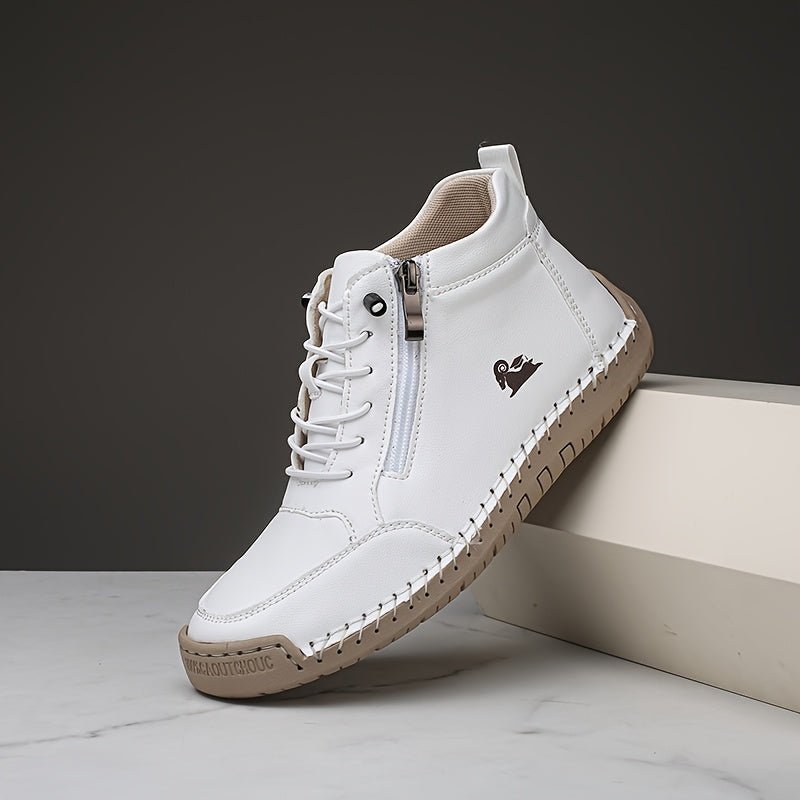 Dark green Mathilde™ ergonomic support sneakers by THE WHITMORE FAMILY, featuring cushioned insoles and supportive design.