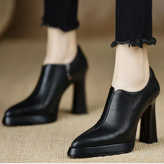 Brown Carina™ stylish pumps from THE WHITMORE FAMILY, elegant shoes and sandals with a sleek design for women.