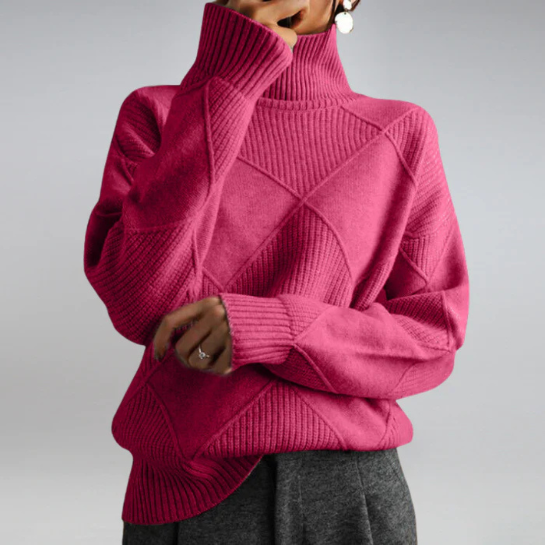 Lauren™ Luxe Turtleneck Sweater from THE WHITMORE FAMILY, soft knit sweater with a high turtleneck and cozy fit.