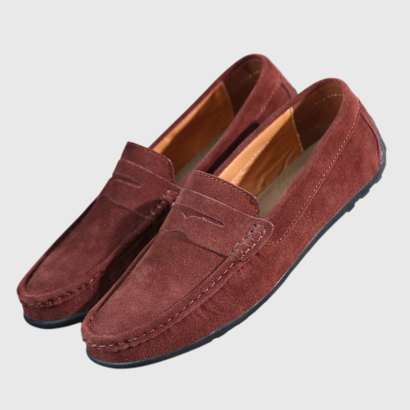 Tan Rosaly orthopedic loafers by THE WHITMORE FAMILY featuring a classic slip-on design and supportive sole for comfortable wear.