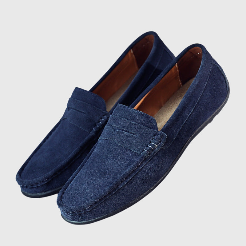 Tan Rosaly orthopedic loafers by THE WHITMORE FAMILY, featuring comfortable slip-on design and supportive sole.