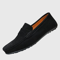 Tan Rosaly orthopedic loafers by THE WHITMORE FAMILY, featuring supportive design and classic slip-on style.