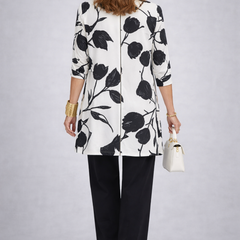 Sylvia refined three-piece trouser set by The Whitmore Family, featuring stylish tailored trousers and matching top.