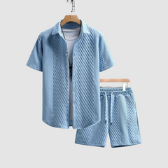 White Ramsey™ Casual Cruise Set by THE WHITMORE FAMILY, featuring comfortable loungewear with a relaxed fit and stylish design.