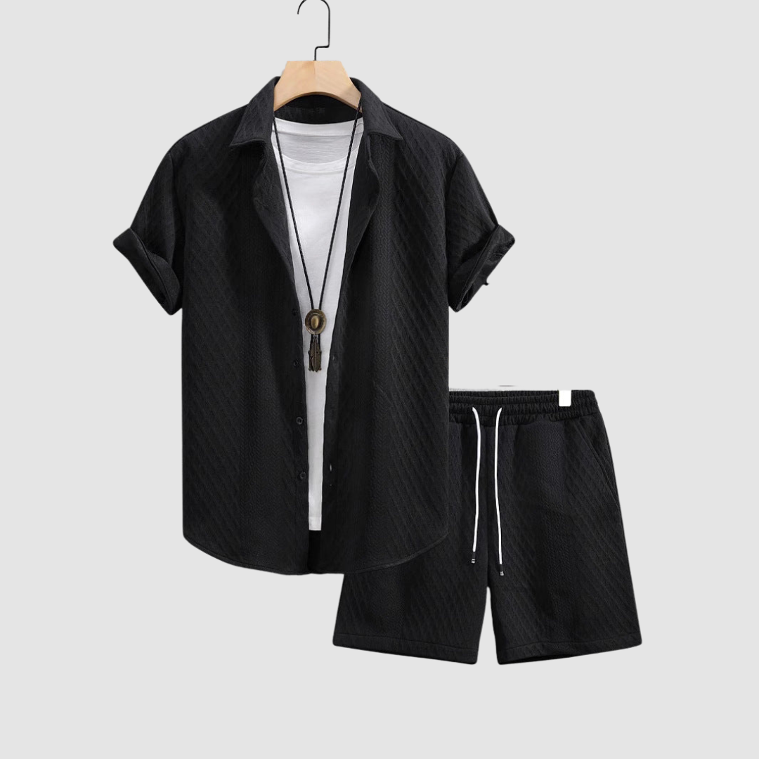 White Ramsey™ Casual Cruise Set by THE WHITMORE FAMILY, featuring comfortable fabric and relaxed fit for everyday wear.