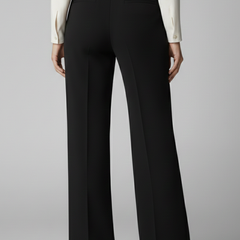 Women’s high waist palazzo trousers with wide legs by THE WHITMORE FAMILY, showcasing a stylish, flowy fit and comfortable design.