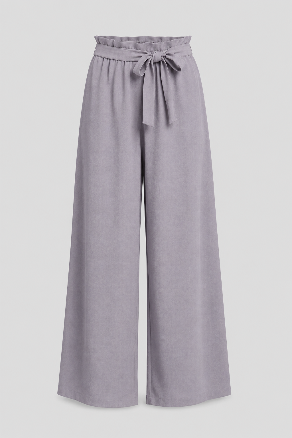 Women's trousers with tie waist and wide-leg design by THE WHITMORE FAMILY, shown in a stylish, relaxed fit.